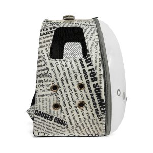 کوله پشتی حمل سگ و گربه مدل فضایی طرح دار